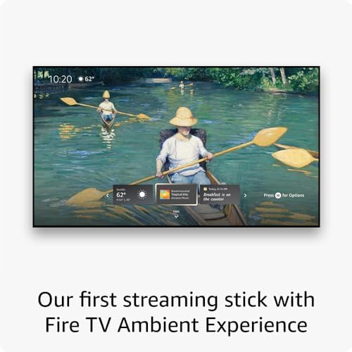 Amazon Fire TV Stick 4K Max streaming device (newest model) with AI-powered Fire TV Search, supports Wi-Fi 6E, free & live TV without cable or satellite