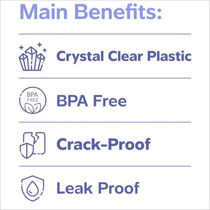 GUSTO [5.5 oz. - 100 Count Clear Disposable Plastic Portion Cups with Lids - Soufflé Cups, Jello Shot Cups With Lids, Plastic Containers Perfect for salad Dressing and More- Formerly Comfy Package