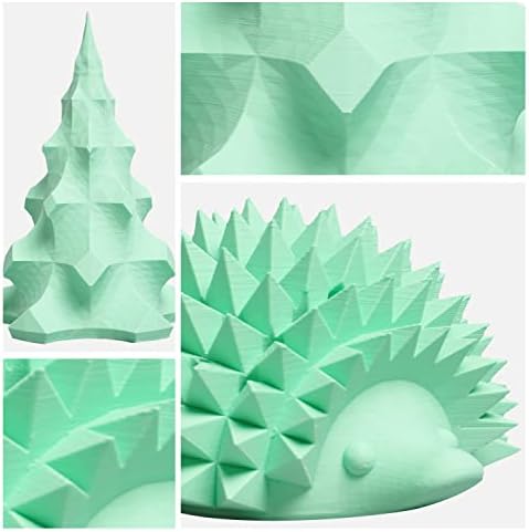 Matte PLA Filament 1.75mm, Upgrade Matte 3D Printer PLA Filament, 1KG*2 Bundle Cardboard Spool 3D Printing Filament for 3D Printers(Matte Green+Blue 2Pack)