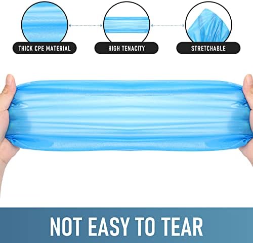 Shoe Covers Disposable Non Slip for Indoors Pack of 200 (100 pairs) Recyclable Shoe Booties Waterproof Shoe & Boot Covers Durable Shoe Protectors Covers One Size Fits Most Blue