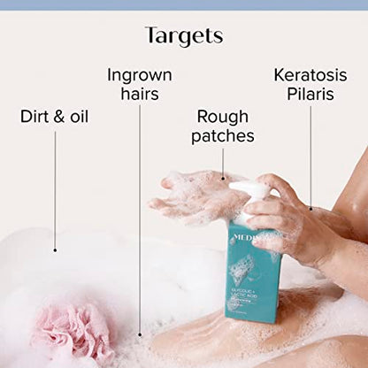 MEDIX Anti Aging Skin Care 3PC Set | Retinol Body Cream + Exfoliating AHA Glycolic Acid Foaming Face & Body Wash + Vitamin F Booster Serum, Wash + Treat + Hydrate Skincare Set