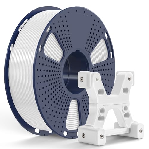 PETG Filament 1.75mm - 1kg(2.2lbs) Elite 3D Printer Filament, 1.75mm Dimensional Accuracy +/- 0.02mm, White