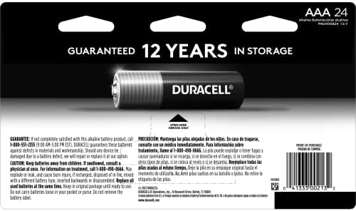 Duracell Coppertop AAA Batteries with Power Boost Ingredients, 24 Count Pack Triple A Battery with Long-Lasting Power, Alkaline AAA Battery for Household and Office Devices