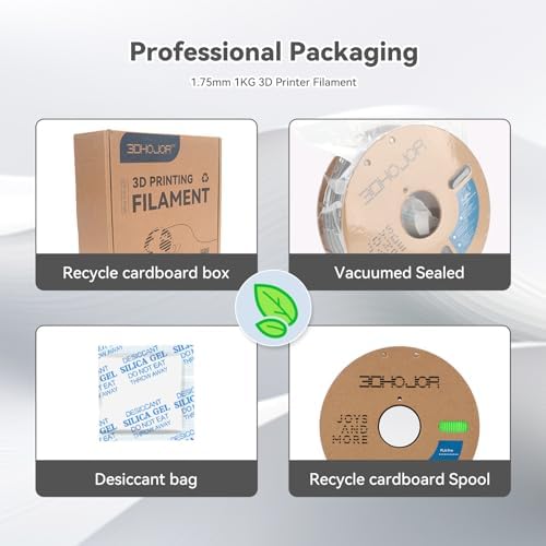 PLA Pro (PLA+) Filament 1.75mm, 3D Printer Filament, Cardboard Spool, Dimensional Accuracy +/- 0.03 mm-Peak Green, 1kg