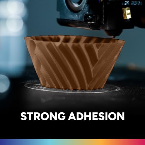 OVERTURE PLA Filament 1.75mm, Neatly Wound 3D Printer Filament 1kg Spool (2.2lbs), Dimensional Accuracy +/- 0.02 mm, Fit Most FDM 3D Printers (Chocolate)