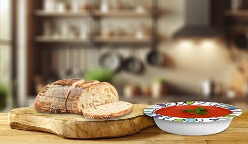 Amazon Basics Ultra Paper Bowls, 20 Oz, Disposable, 300 Count, White (6 packs of 50)