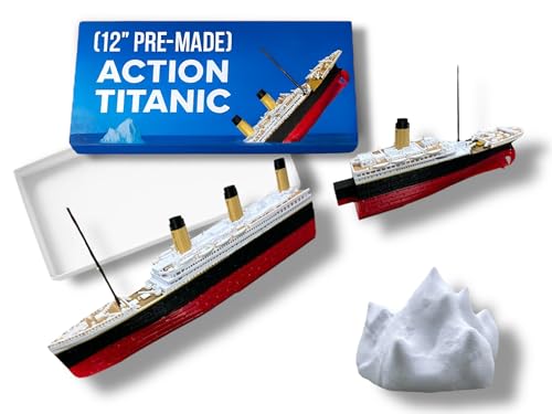 PrintHive3d Split In Half Action Titanic Toy, Break In Half RMS Titanic Toys For Kids,Titanic Toy, Titanic Ship, Colorized Titanic Cake Topper, Historically Accurate BreakableTitanic Boat, Titanic Replica