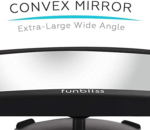 Funbliss Rear Facing Car Seat Mirrors - Shake-proof & Shatterproof Baby Car Mirror for Backseat - Clear Wide View, Easy Install, 2 Pack for Multiple Kids