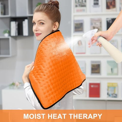 Heating Pad,Electric Heating Pads for Back,Hot Heated Pad for Abdomen,Shoulder,Knee,Multiple Temp and Auto Shut Off