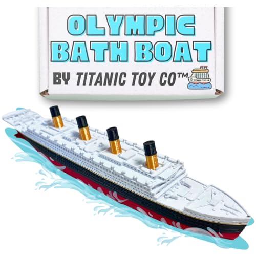 Olympic Bath Boat And Pool Toy By TitanicToyCo, RMS Titanic Toys For Kids, Historically Accurate Titanic Toy, Titanic Ship, Titanic Cake Topper, Titanic Figurine, Titanic Boat (RMS Olympic)