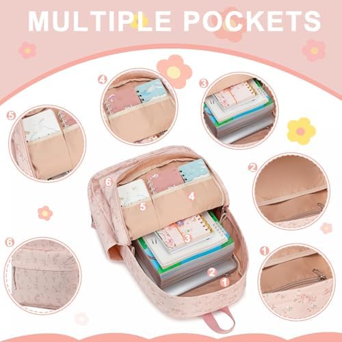School Backpack for Teen Girls Bookbags Elementary High School Corduroy Laptop Bags Women Travel Daypacks