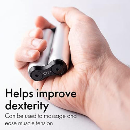 ONO Roller - Handheld Fidget Toy for Adults | Help Relieve Stress, Anxiety, Tension | Promotes Focus, Clarity | Compact, Portable Design (Full Size/Aluminum, Grey)