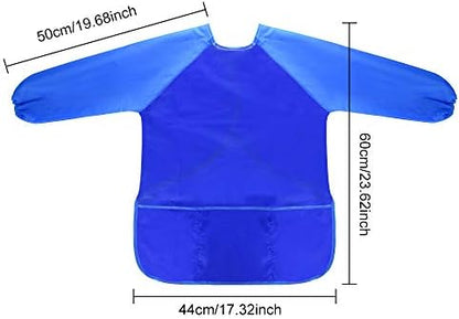 KUUQA Waterproof Children Art Smock Kids Art Aprons, Painting Supplies (Paints and brushes not included)