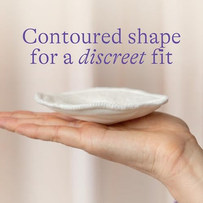 Lansinoh Washable Nursing Pads, Made with Organic Bamboo Viscose, Reusable Breast Pads for Breastfeeding with Wash Bag, Breastfeeding Essentials, 10 Count (Pack of 2)