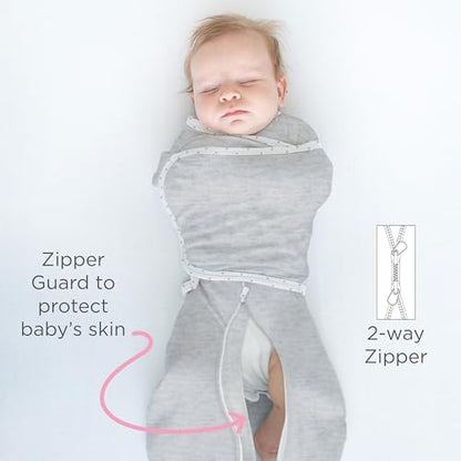 SwaddleDesigns 6-Way Omni Swaddle Sack Arms Up Swaddle for Newborn, More Options to Calm Startle Reflex, Improves Sleep
