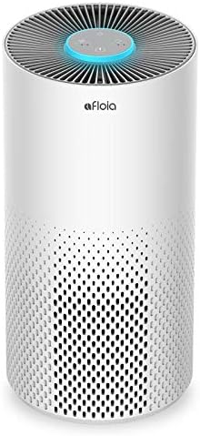 Afloia Air Purifiers for Home Bedroom Large Room Up to 1076 Ft², 3-Stage Filter Cleaner Odor Eliminator, Remove Pets Dust Dander Hair Allergy Mold Pollen Smoke Smell, Quiet 22 dB, 7 Colors Night Light