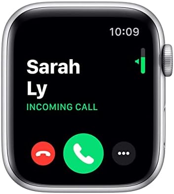 Apple Watch Series 5 (GPS, 40MM) - Silver Aluminum Case with White Sport Band (Renewed)
