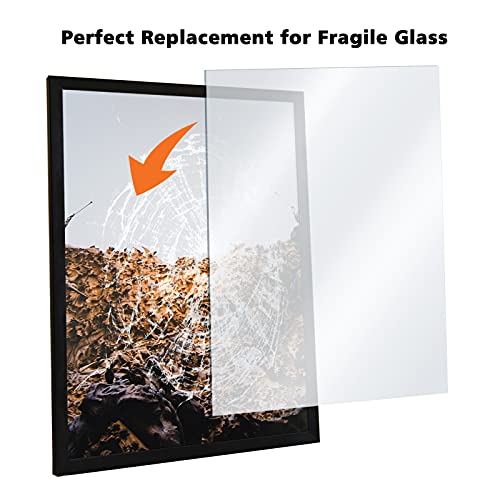 Egofine Plexiglass Sheets Acrylic Sheets 20 Pack of 8x8’’ 0.04 Thick Clear Plastic Cast Transparent Plexi Glass for Crafting Projects, Replacement Picture Frame Glass, DIY Display, Easy to Cut