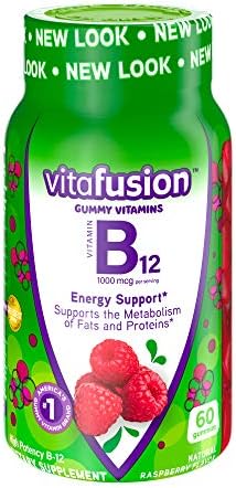 Vitafusion Fiber Well Sugar Free Fiber Supplement, 90 Count B12 Gummy Vitamins, 60 Count