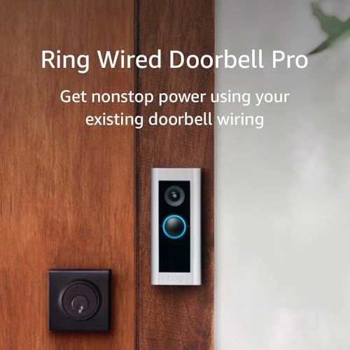 Ring Wired Doorbell Pro (newest model) – Best-in-class with cutting-edge features (existing doorbell wiring required) | 2-Pack