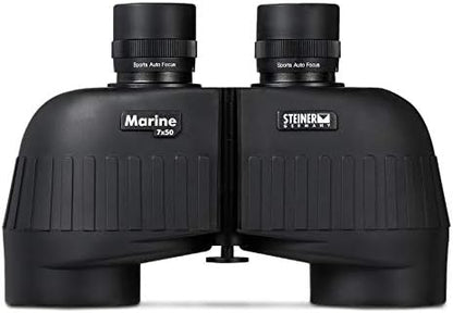 Steiner Marine Binoculars for Adults and Kids, 7x50 Binoculars for Bird Watching, Hunting, Outdoor Sports, Wildlife Sightseeing and Concerts - Quality Performance Water-Going Optics, Black
