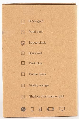 LORELEI X6 Over-Ear Headphones with Microphone, Lightweight Foldable & Portable Stereo Bass Headphones with 1.45M No-Tangle, Wired Headphones for Smartphone Tablet MP3 / 4 (Space Black)