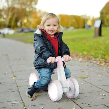 SEREED Baby Balance Bike for 1 Year Old Boys Girls 12-24 Month Toddler Balance Bike, 4 Wheels Toddler First Bike, First Birthday Gifts