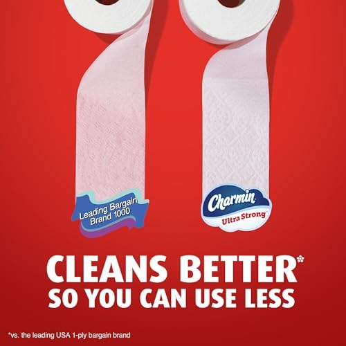 Charmin Ultra Strong Toilet Paper, 18 Mega XL Rolls = 108 Regular Rolls