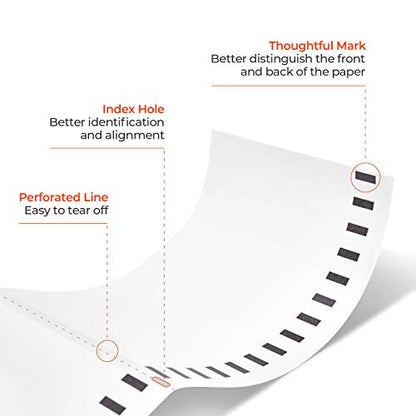 MUNBYN 4"x6" Direct Thermal Shipping Labels, 880 PCs/4 Rolls(220 Pcs per Roll), Perforated Postage Paper Compatible with MUNBYN and Other Printers, Not Compatible with DYMO Printer