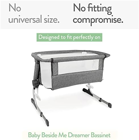 Bassinet Fitted Sheets 33x20 for Baby Beside Dreamer Bassinet & Bedside Sleeper – Snuggly Soft 100% Jersey Cotton – Light + Dark Sage Green – 2 Pack