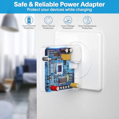 Mac Book Pro Charger - 118W USB C Fast Charger Power Adapter Compatible with MacBook Pro/MacBook Air 16 15 14 13 Inch, M1 M2 M3 M4, New iPad Pro and All USB C Device, Charge Cable 6.6ft