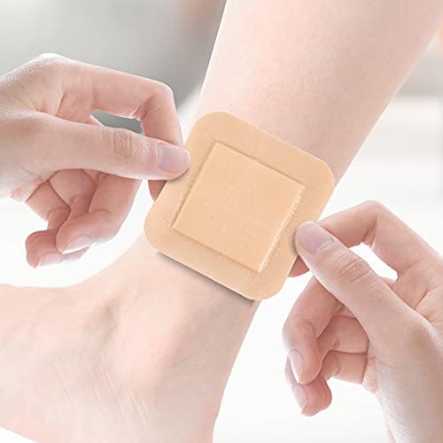 Dimora Silicone Foam Dressing with Border Adhesive 3"x3" Waterproof Wound Dressing First Aid Bandage for Wound Care 10 Pack
