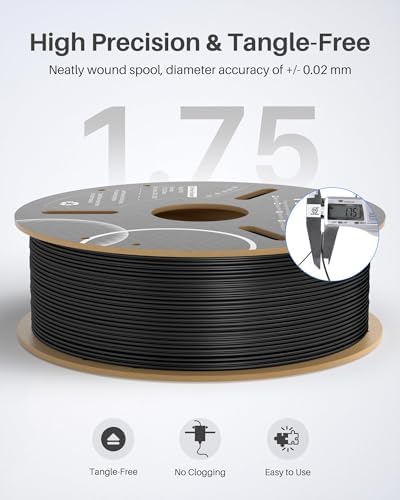 ELEGOO PETG PRO Filament 1.75mm Green 1KG, Strong Toughness 3D Printer Filament Dimensional Accuracy +/- 0.02 mm, 1kg Cardboard Spool(2.2lbs) Fits for Most FDM 3D Printers