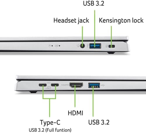 Acer Aspire Go 15 AI Ready Laptop | 15.6" Full HD (1920 x 1080) IPS Display | Intel Core 3 Processor N355 | Intel Graphics | 8GB DDR5 | 128GB UFS | Wi-Fi 6 | Windows 11 Home in S Mode | AG15-32P-39R2