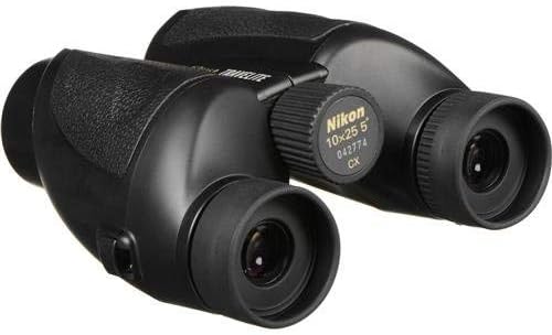 Nikon Travelite 10x25 Binoculars (7278) Travel Binoculars Bundle, Black, with Nikon Lens Pen, Carry Case, and Lens Cloth - High Powered Compact for Adults - Bird Watching, Hunting, Hiking
