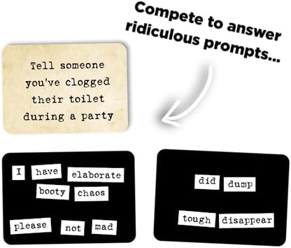 Ransom Notes Expansion Pack One - The Ridiculous Word Magnet Party Game, 3+ Players
