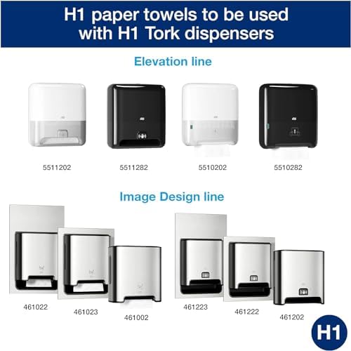 Tork Matic Paper Hand Towel Roll White H1, Universal, 100% Recycled Fiber, 6 Rolls x 700 ft, 290089