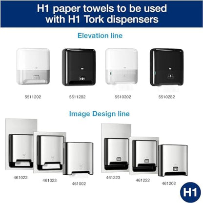 Tork Matic Paper Hand Towel Roll White H1, Universal, 100% Recycled Fiber, 6 Rolls x 700 ft, 290089