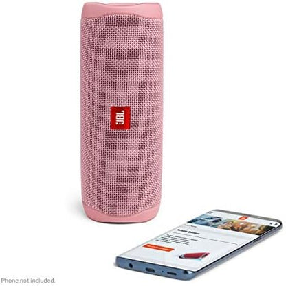 JBL FLIP 5 Waterproof Portable Bluetooth Speaker - Pink (Renewed)