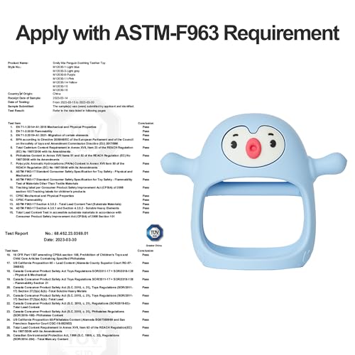 Smily Mia 2 Packs Baby Teething Toy for 0-6 6-12 Months, Food Grade Silicone Teething Mitten, Anti Dropping Wrist Hand Teethers Baby Chew Toys for Sucking&Chewing, BPA Free, Light Blue