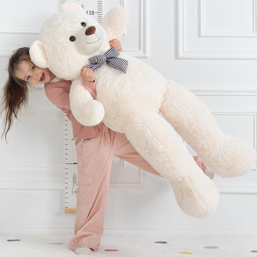 MaoGoLan Giant Teddy Bear Big 4 Feet Stuffed Animal Stuffed Bear Baby Shower Life Size Large Teddy for Girlfriend Boyfriend Wife Children