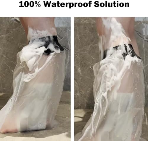 Cast Covers for Shower Leg, Waterproof Cast Cover for Showering, Cast Protector for Shower Leg Adult, Shower Boots for Foot After Surgery, Ankle, Foot (Diameter - 7.9")