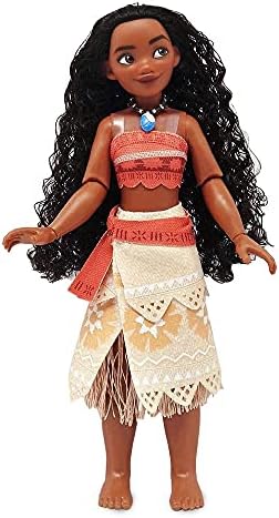 Disney Store Girl's Disney Princess Classic Doll (Moana), 11 Inches, Includes Brush with Molded Details, Fully Posable Toy in Classic Outfit