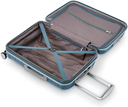 Samsonite Freeform Hardside Carry-On Luggage with Spinner Wheels - Hardshell Suitcase - TSA, Airline-Approved - Expandable Hard Shell, Smooth Rolling Wheels for Lightweight Travel - Dark Teal