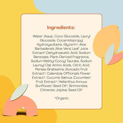 Hello Bello Baby Shampoo & Body Wash, Honeysuckle Bloom Scented, 10oz Bottle (Pack of 2)