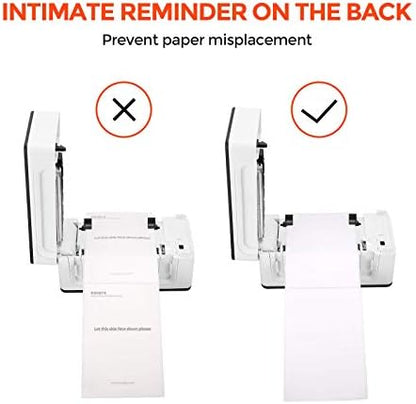 MUNBYN 4x6 Inch Direct Thermal Labels, 1000 Labels/2 Stacks(500 Pcs per Stack), Fanfold Shipping Label Paper for Thermal Printers, Permanent Adhesive Mailing Postage Labels for Shipping Packages