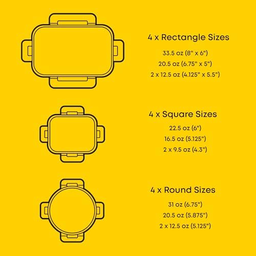 JoyJolt 24pc Borosilicate Glass Storage Containers with Lids | 12 Airtight/Freezer Safe Food Storage Containers for Pantry and Kitchen | Meal Prep Container for Lunch | Glass Tupperware Set