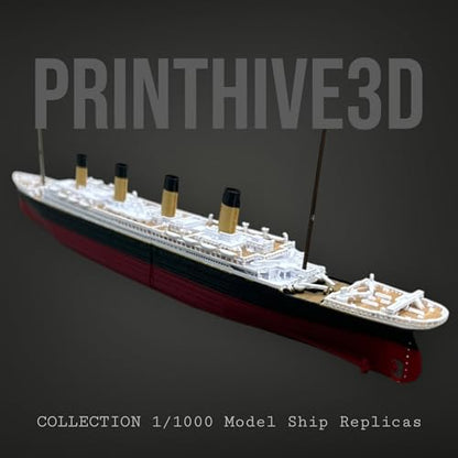 PrintHive3d Split In Half Action Titanic Toy, Break In Half RMS Titanic Toys For Kids,Titanic Toy, Titanic Ship, Colorized Titanic Cake Topper, Historically Accurate BreakableTitanic Boat, Titanic Replica
