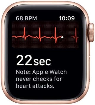 Apple Watch Series 5 (GPS + Cellular, 40MM) - Gold Aluminum Case with Pink Sport Band (Renewed)