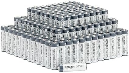 Amazon Basics 150-Pack AA Alkaline Industrial Batteries, 1.5 Volt, 5-10 Year Shelf Life